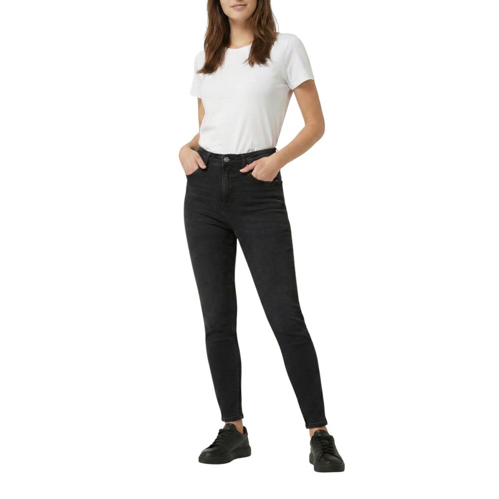Wax Jean Solid Black Stretch Pants - Size 7/28